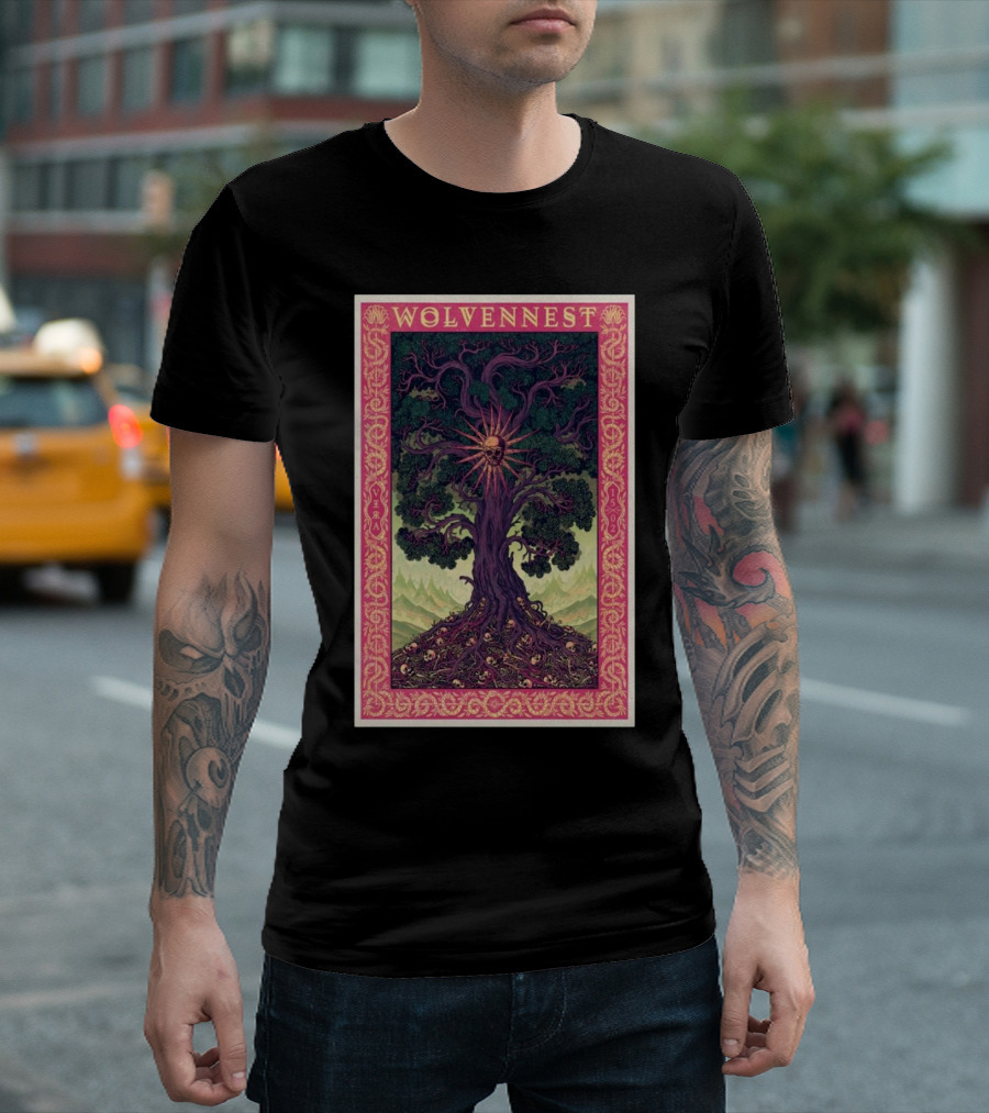 Wolvennest Vera Groningen February 15 2025 Skull Tree Artwork T-Shirt