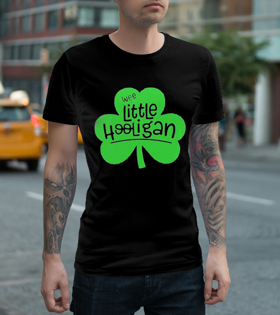 Wee Little Hooligan St Patricks Day Shamrock T-Shirt