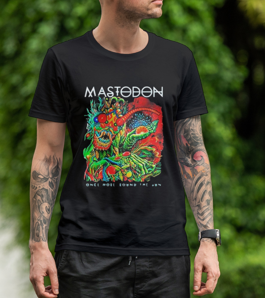 Mastodon Once More Round The Sun Psychedelic Artwork T-Shirt