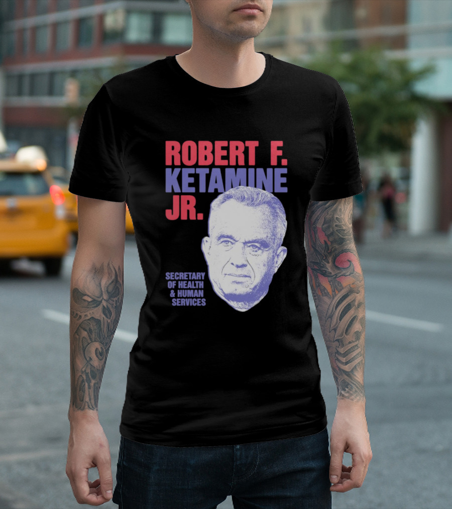 Robert F. Ketamine Jr. Secretary of Health and Human Services Retro Portrait T-Shirt