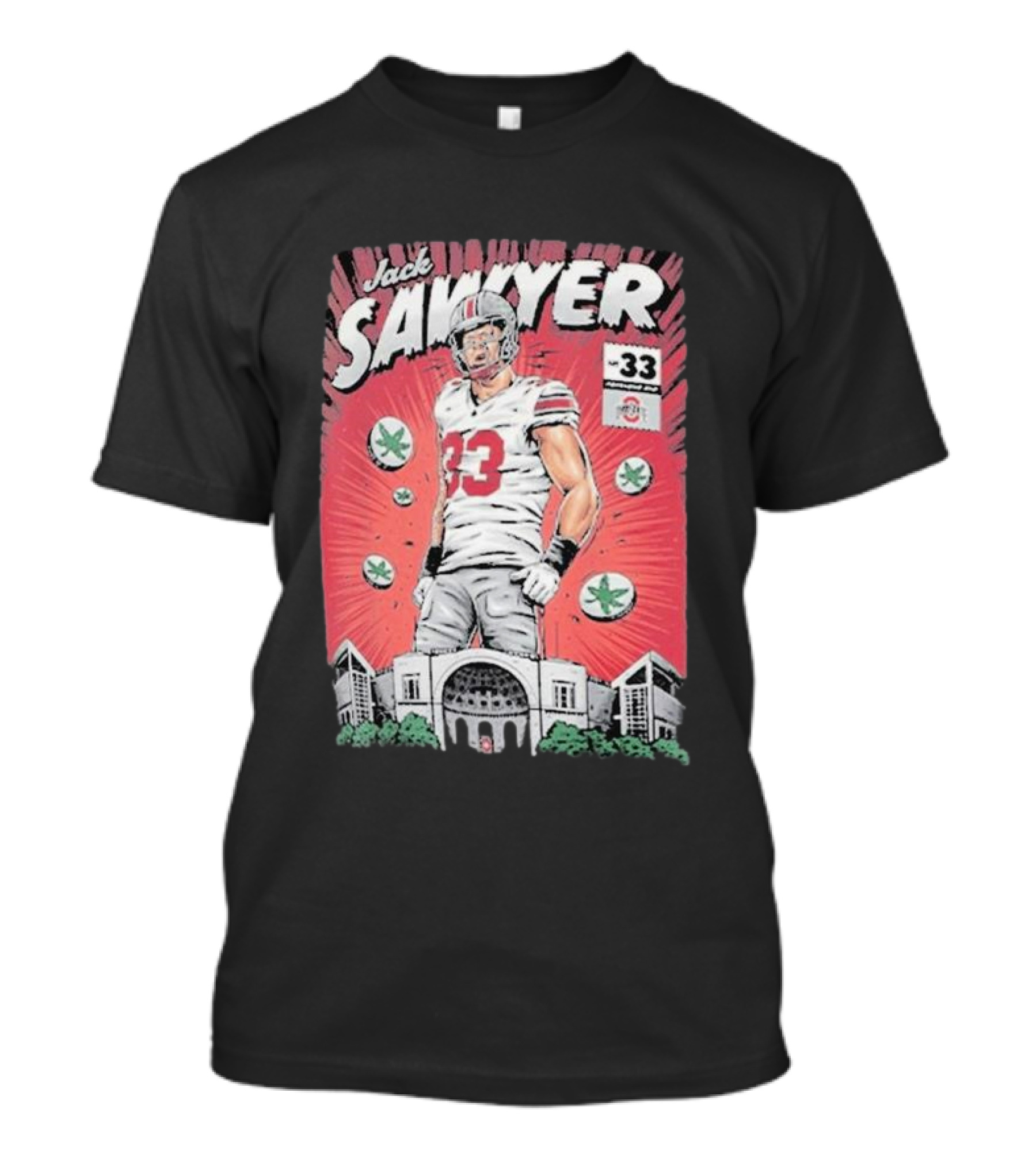 Jack Sawyer Retro Football Comic Style 90s Vintage 33 T-Shirt