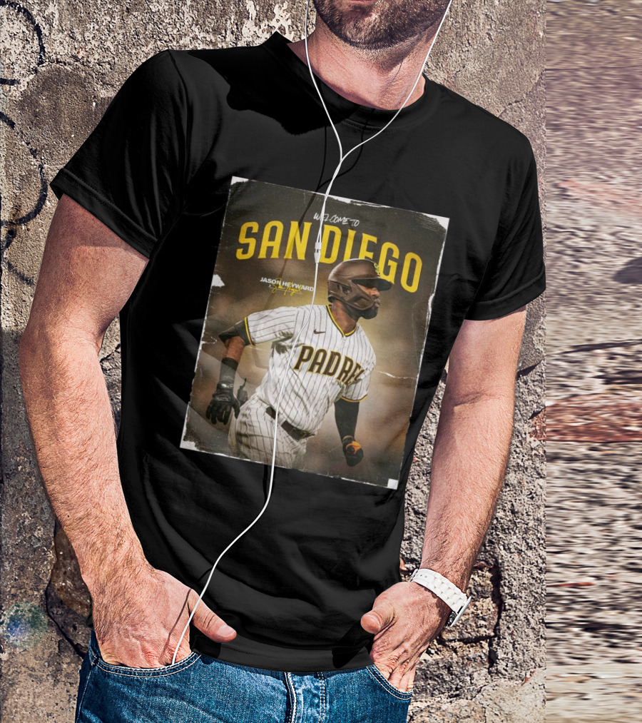 Welcome To San Diego Jason Heyward Padres Signature Promotion T-Shirt