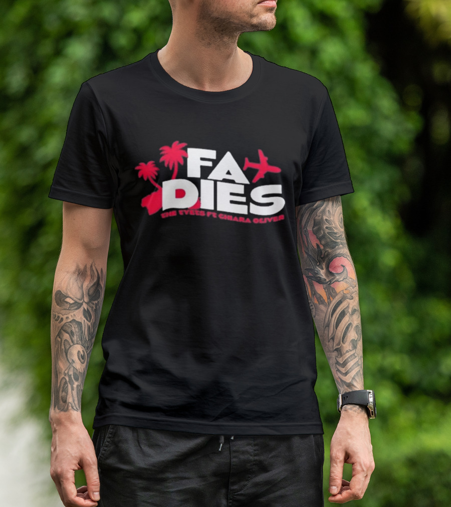 Fa Dies One Speed Ft. Chiara Oliver Palm Trees And Airplane T-Shirt