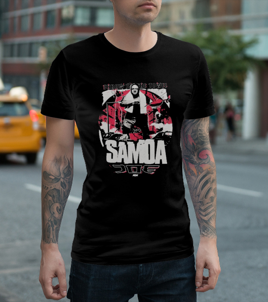 Samoa Joe Throw in the Towel AEW 2025 T-Shirt
