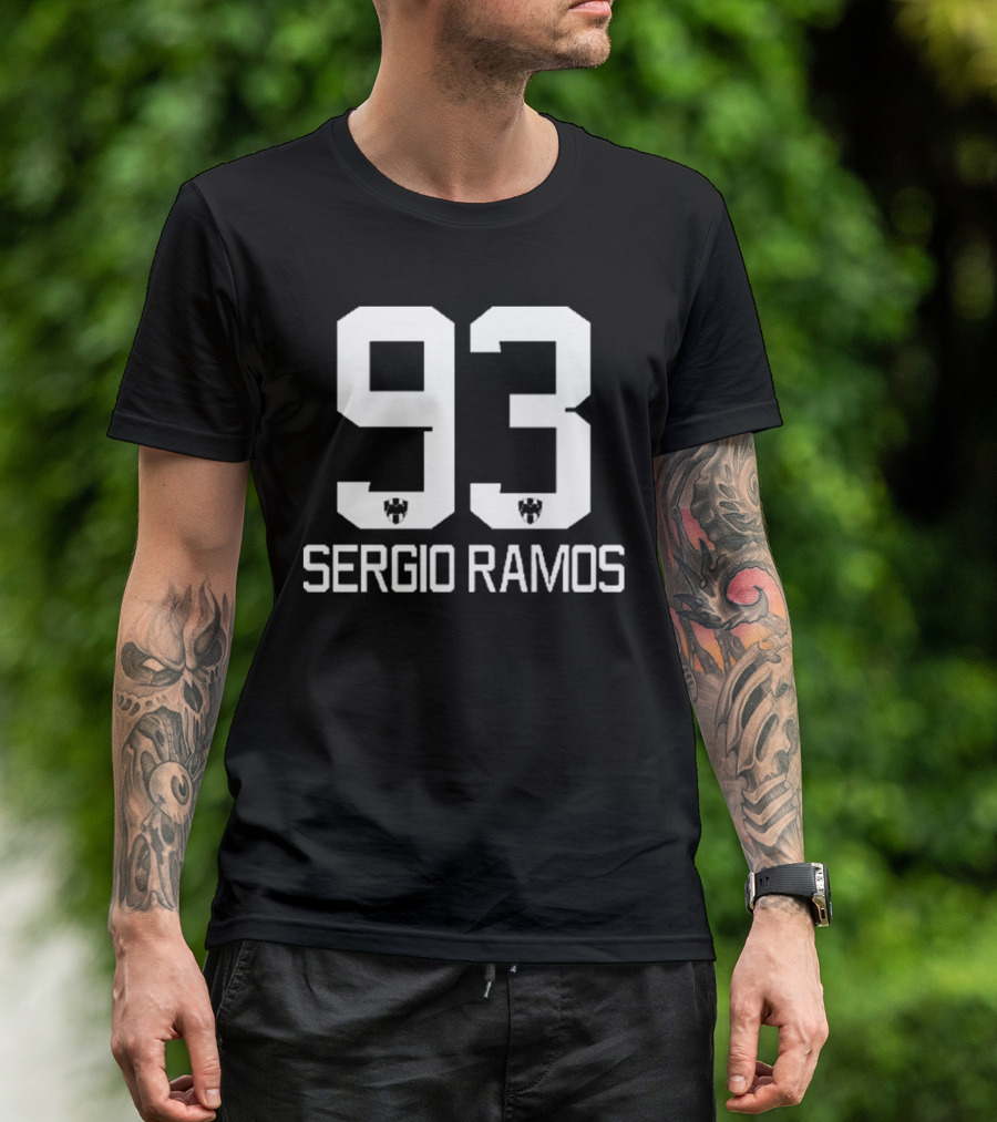 Sergio Ramos 93 Football Number Icon T-Shirt