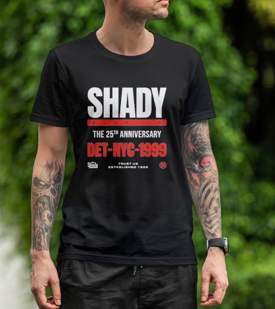 Shady Records 25th Anniversary DET NYC 1999 Trust Us Established 1996 T-Shirt