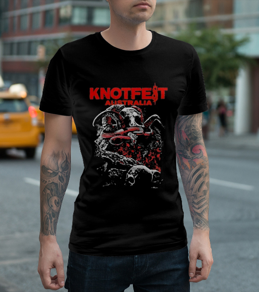 Knotfest Australia Snake Skull Admat T-Shirt