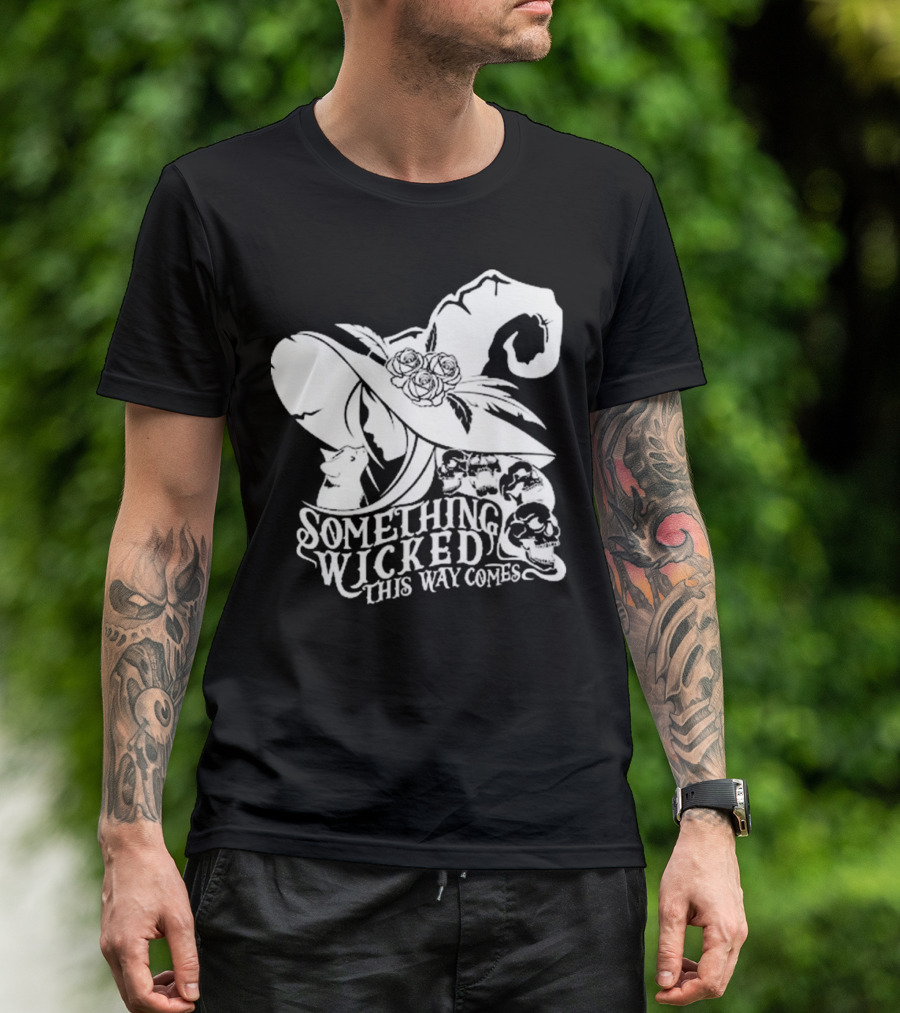 Something Wicked This Way Comes Proud Member Witch Club Halloween Magic Skull Hat T-Shirt