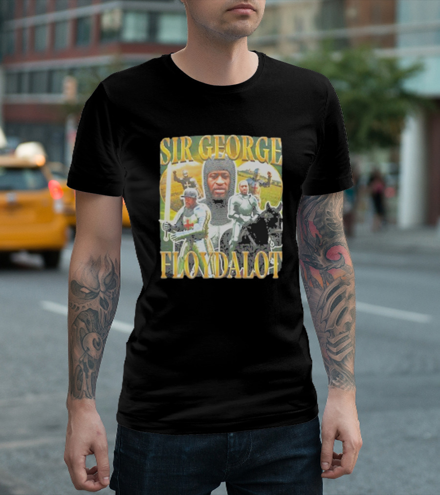 Sir George Floydalot Knight Medieval Imagery T-Shirt
