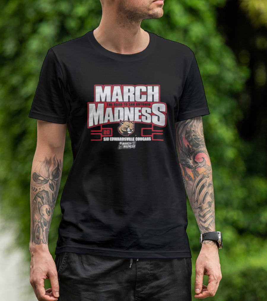 SIU Edwardsville Cougars 2025 March Madness The Road To San Antonio T-Shirt