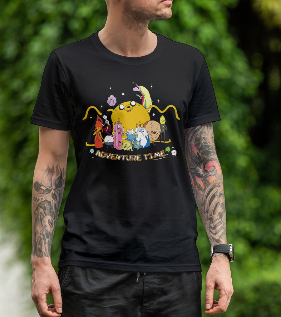Adventure Time Outstretched Characters Group T-Shirt