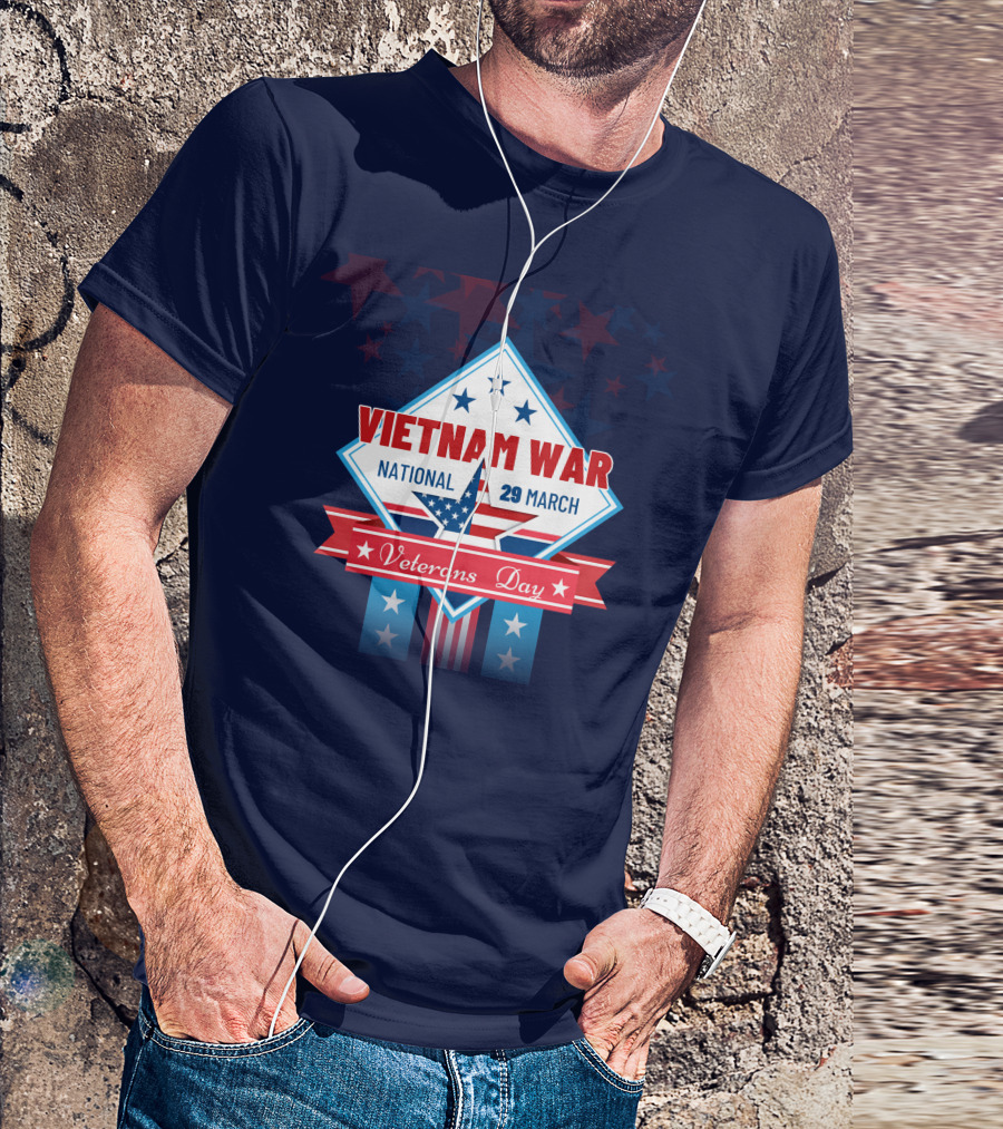 Vietnam War National Veterans Day 29 March Memorial T-Shirt