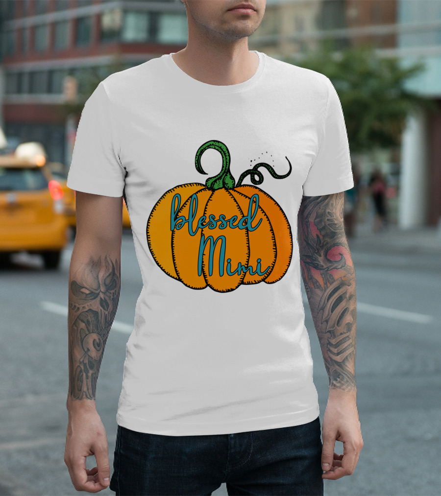 Blessed Mimi Pumpkin Autumn Harvest T-Shirt