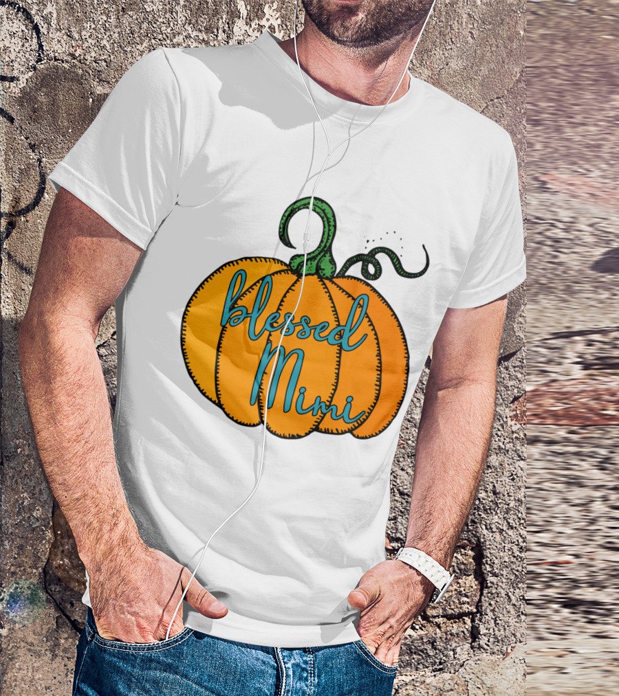 Blessed Mimi Pumpkin Autumn Harvest T-Shirt