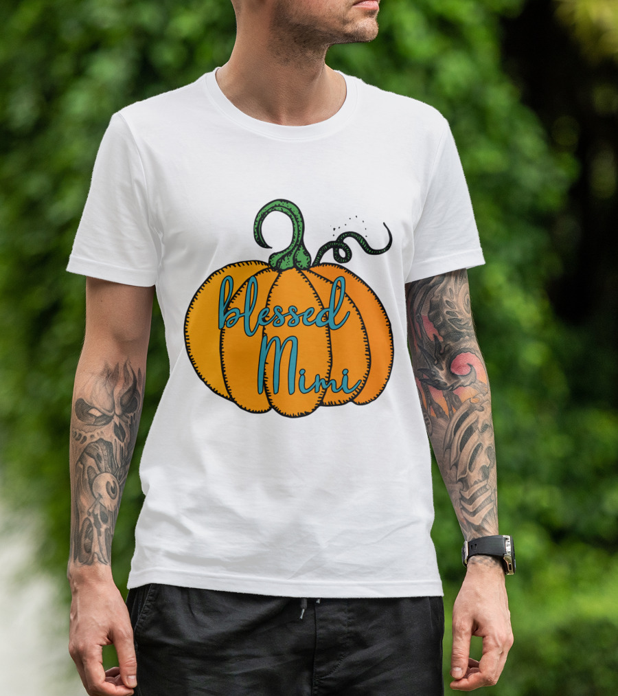 Blessed Mimi Pumpkin Autumn Harvest T-Shirt