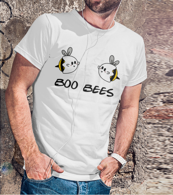 Boo Bees Beekeepers Cute Ghost Bees Humor T-Shirt