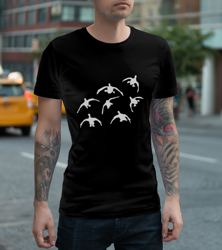Duck Hunting Seven Ducks in the Sky T-Shirt