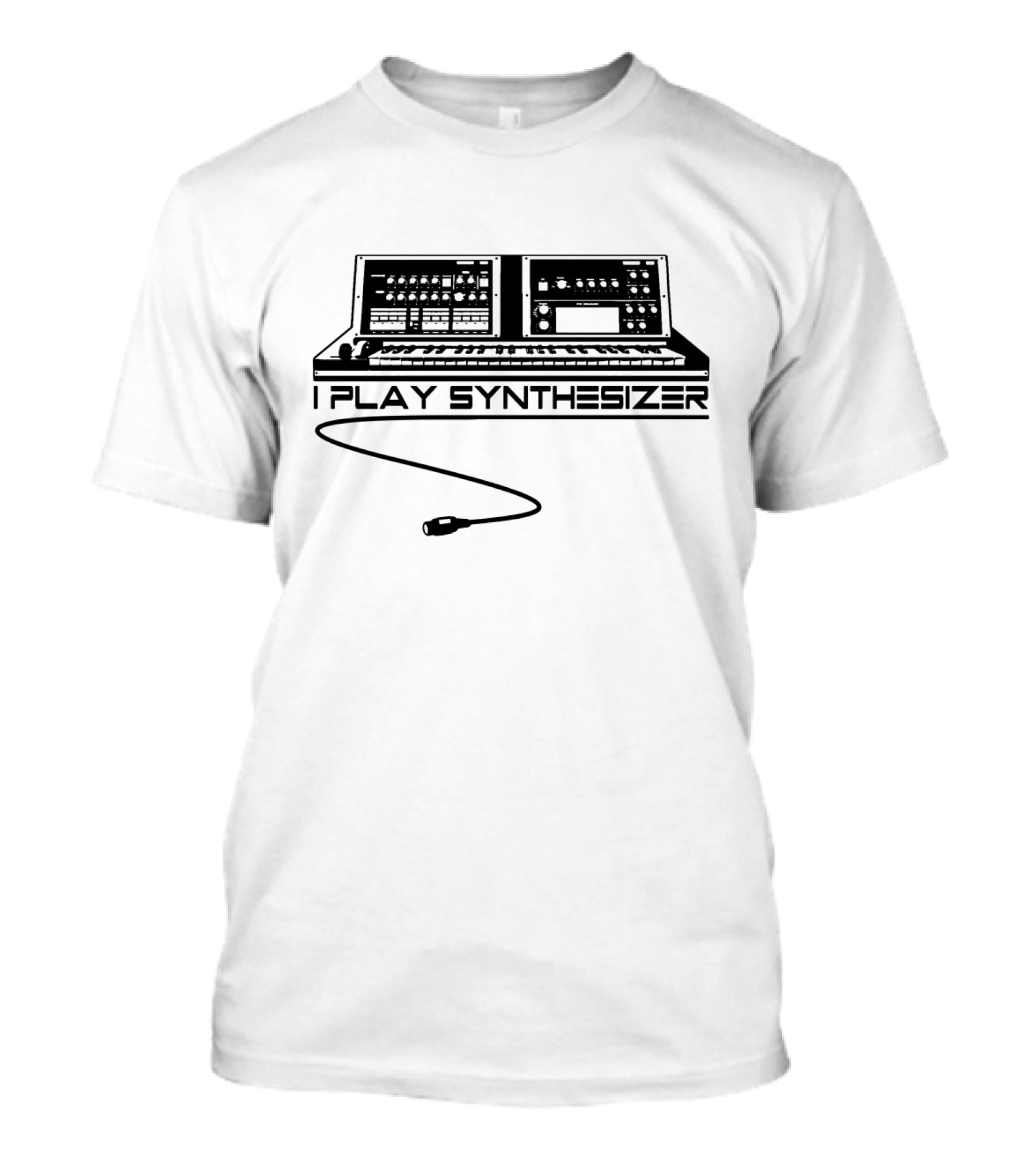 I Play Synthesizer Keyboard Cable T-Shirt