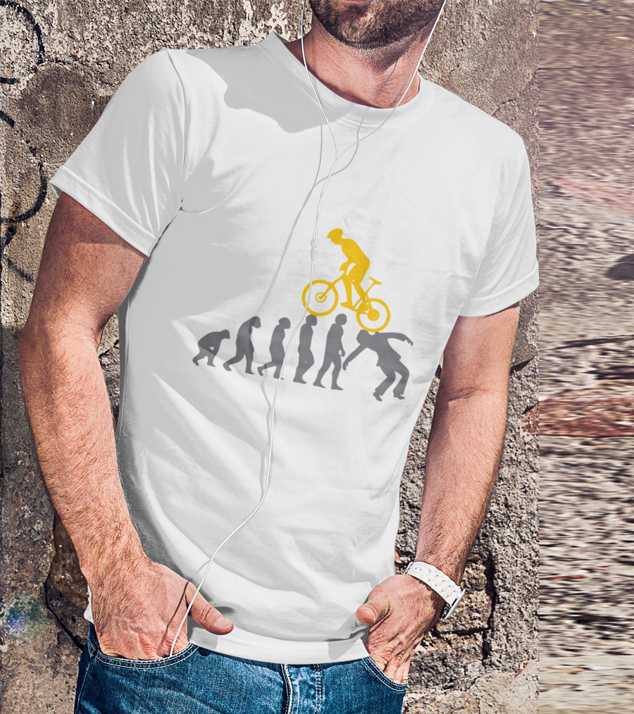 MTB Evolution Of Mountain Biking Progression T-Shirt