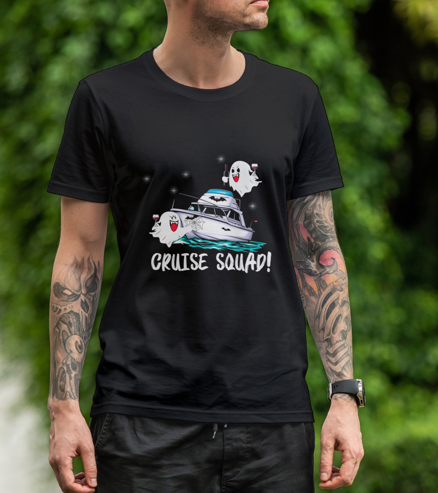 CRUISE SQUAD Ghosts Boat Halloween Party T-Shirt