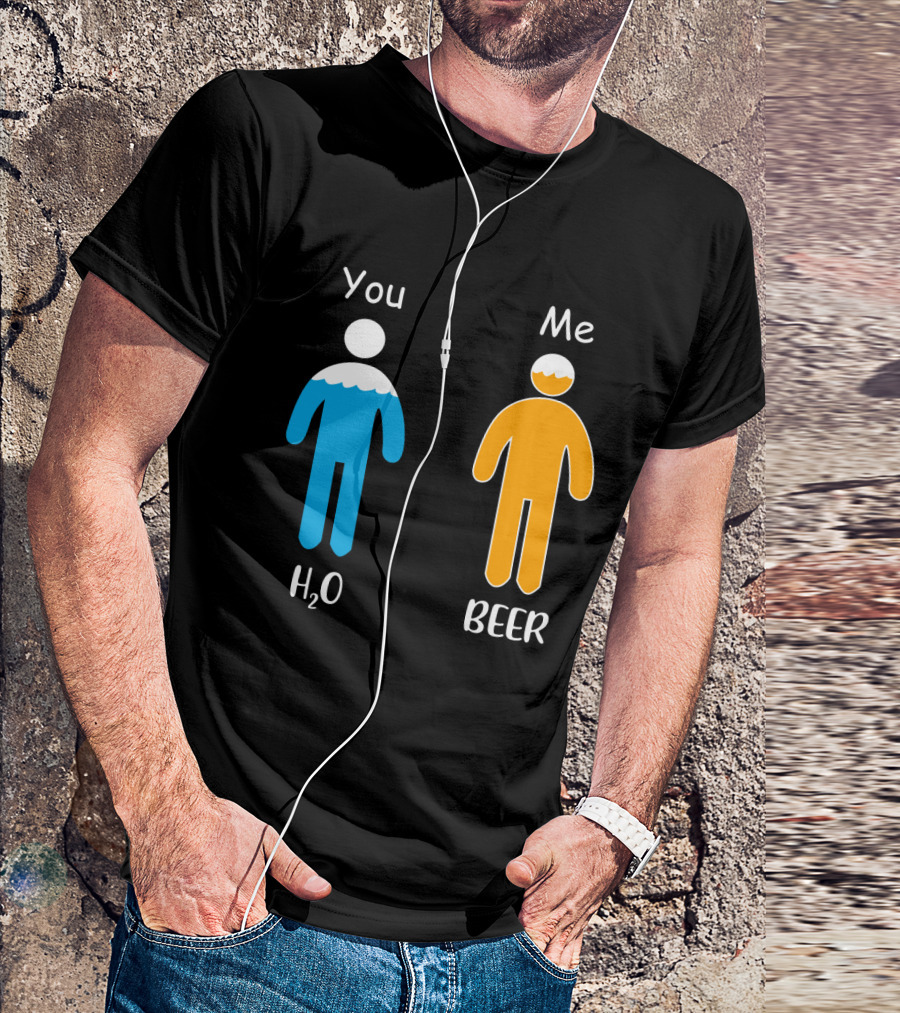 You Me H2O Beer Icon Figures T-Shirt