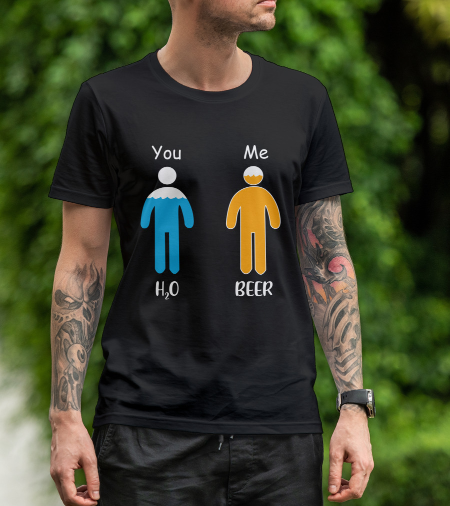 You Me H2O Beer Icon Figures T-Shirt