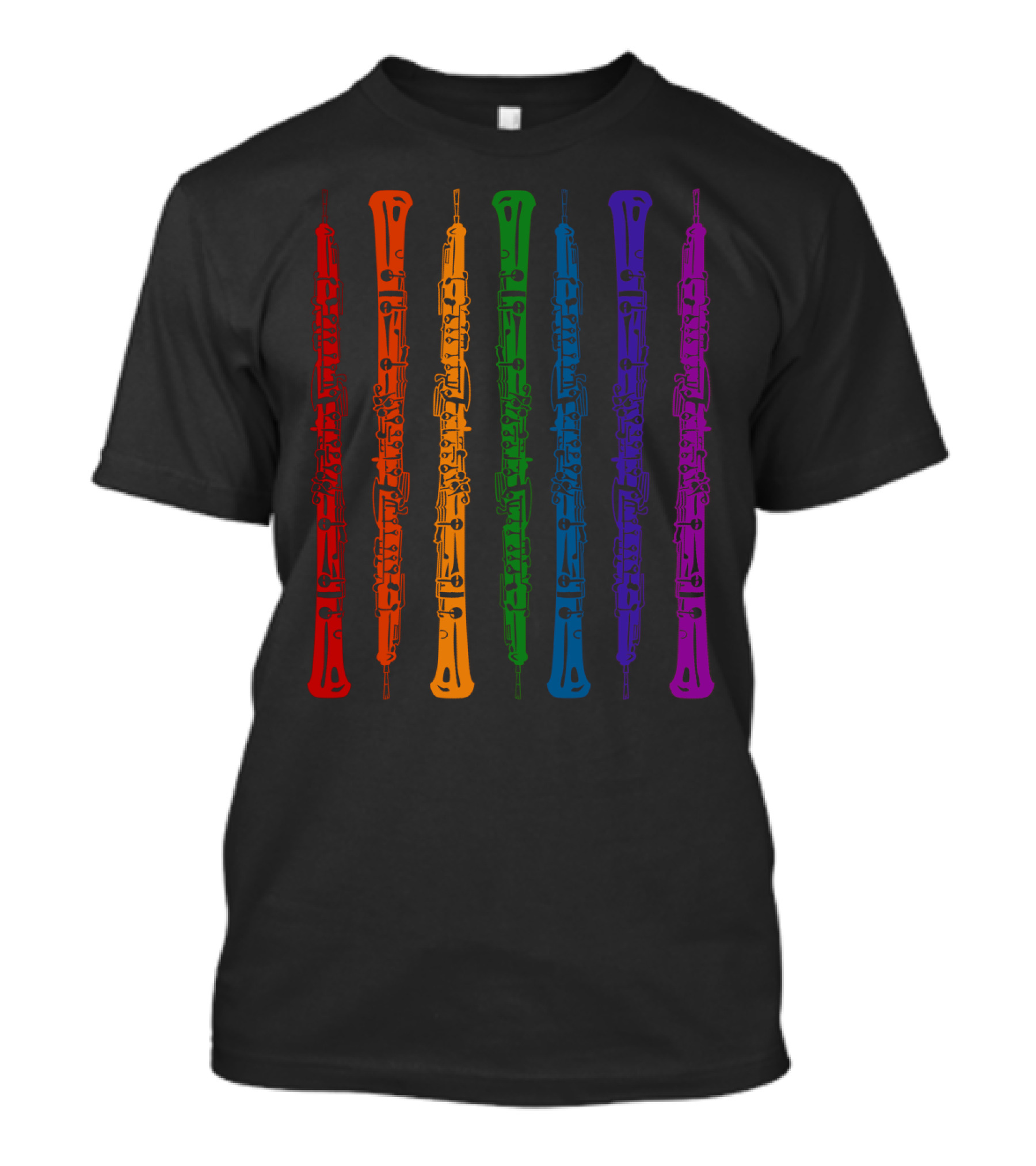 Clarinet Colorful Rainbow Smart Clarinet Player T-Shirt