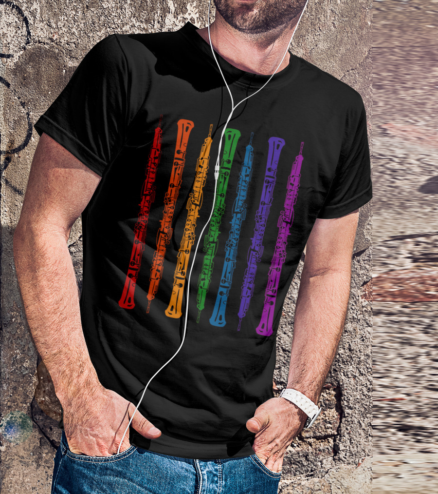 Clarinet Colorful Rainbow Smart Clarinet Player T-Shirt