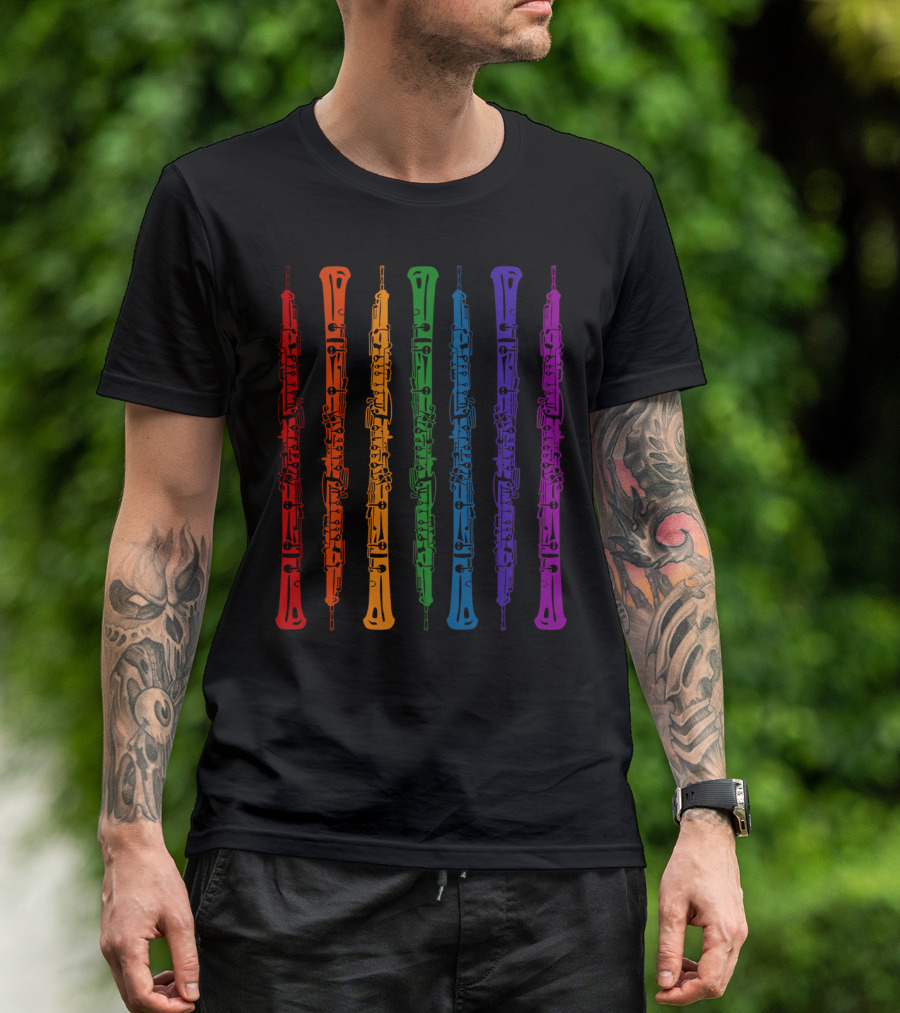 Clarinet Colorful Rainbow Smart Clarinet Player T-Shirt