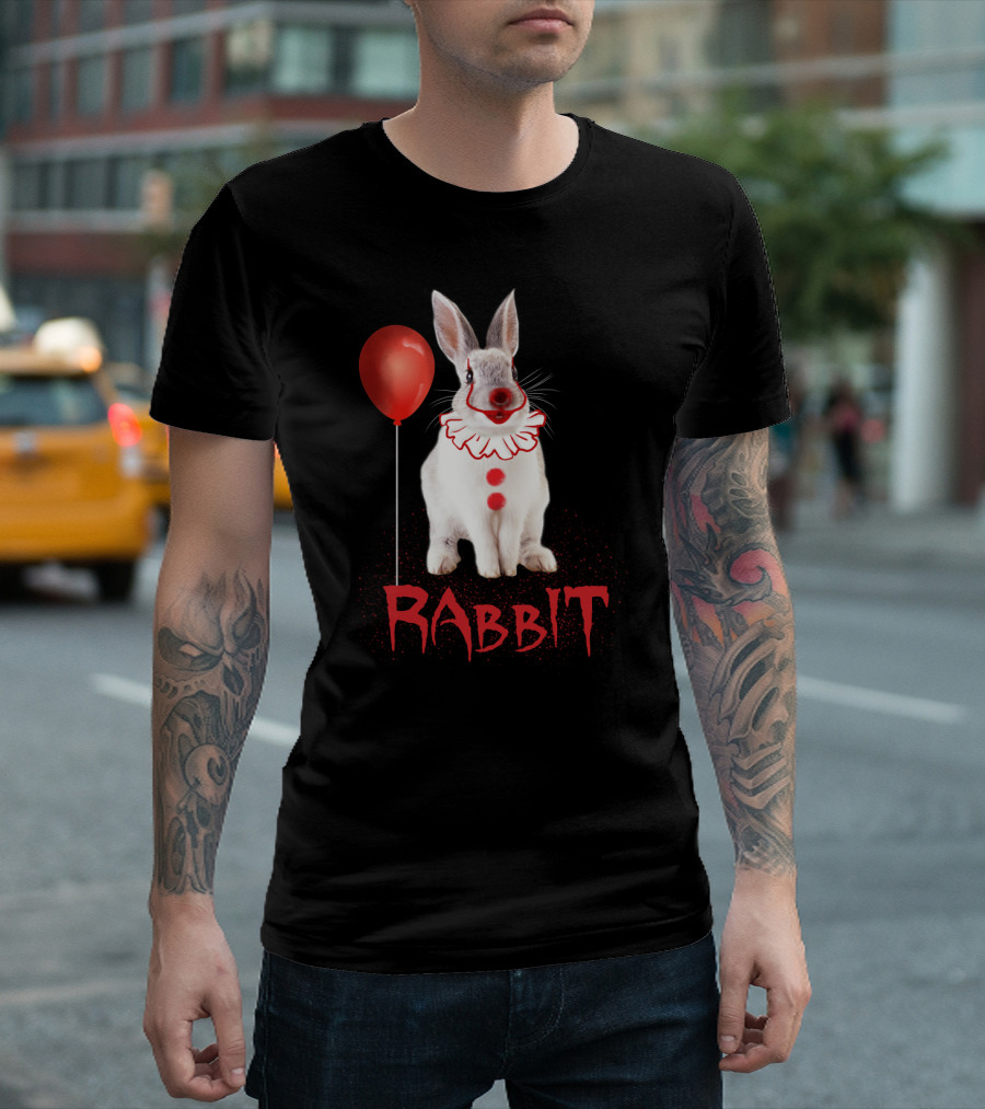 Rabbit Clown Balloon Horror T-Shirt