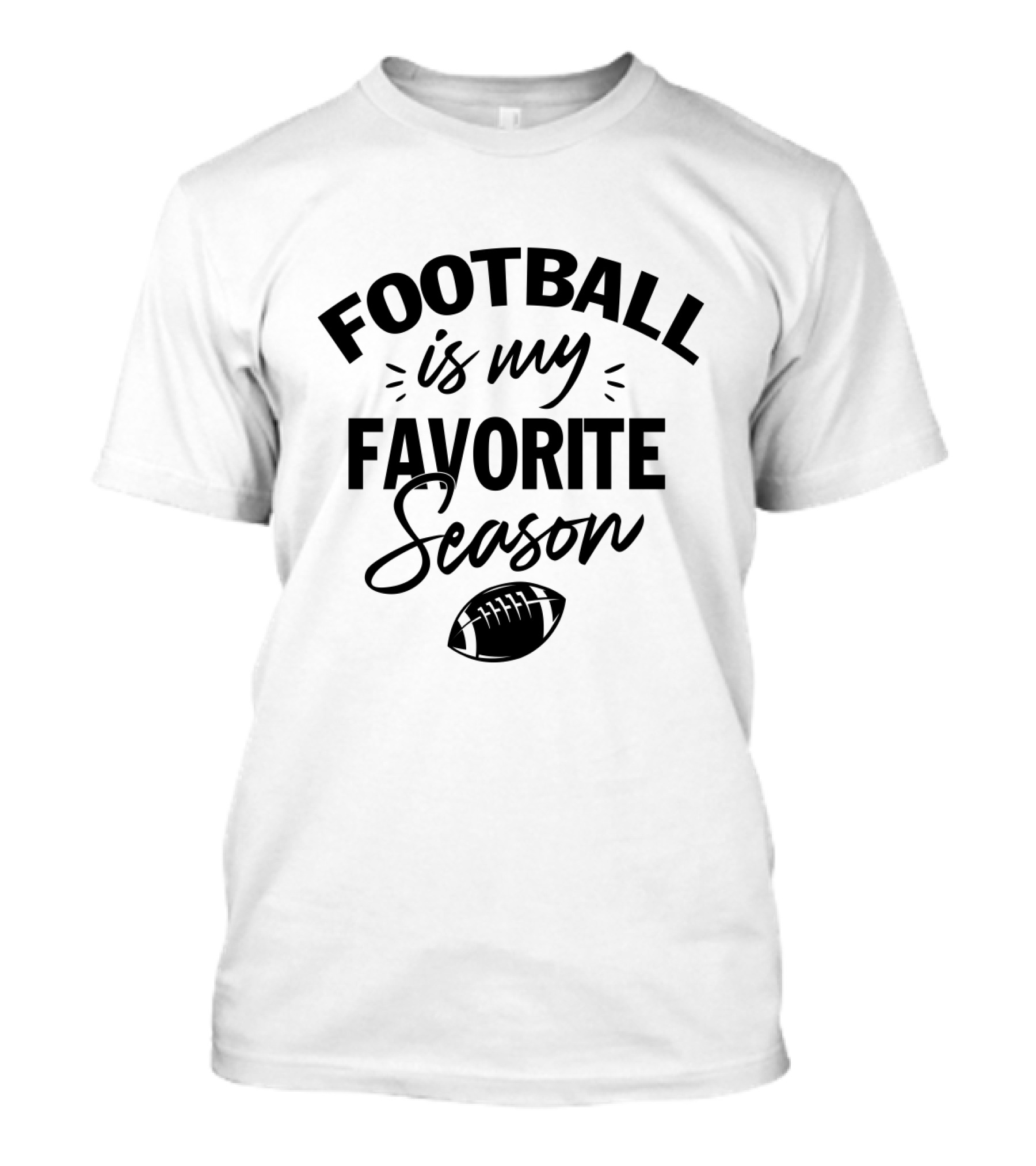 Football Is My Favorite Season With Iconic Football Image T-Shirt