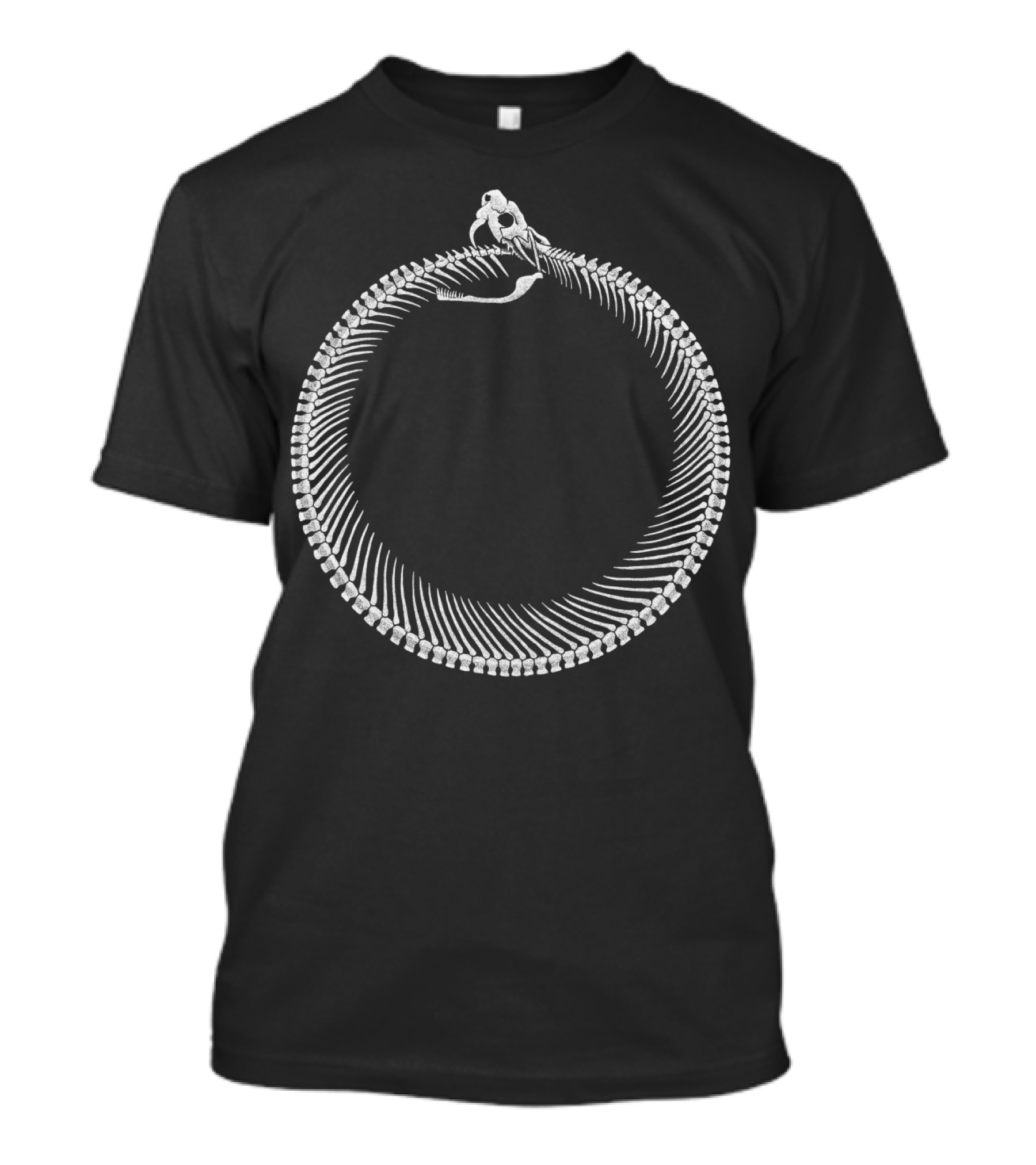 NEKROUROBOROS VIKING Ouroboros Skeleton Ring T-Shirt