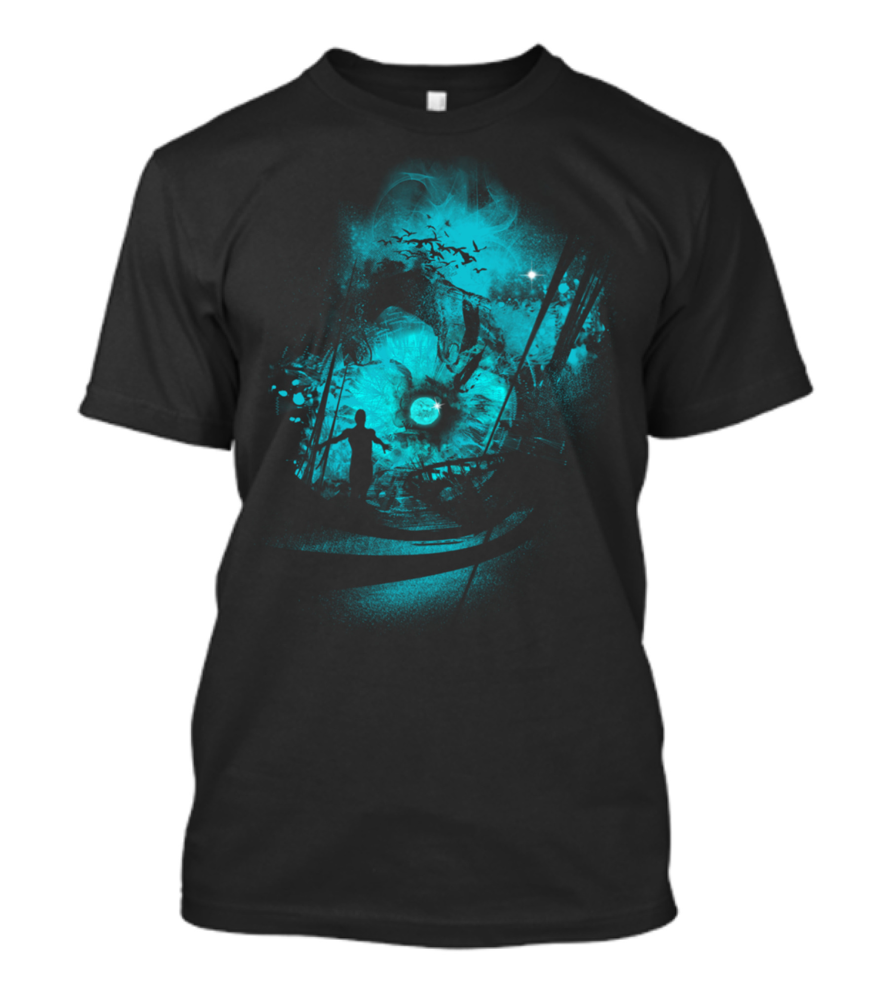 6 Day Sci-Fi Surreal Blue Eye Vortex Journey T-Shirt