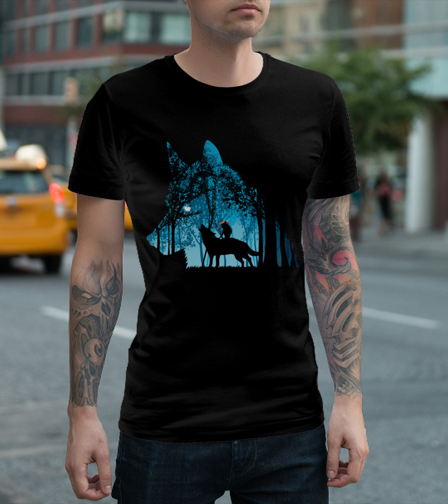 Princess Mononoke Forest Wolf T-Shirt