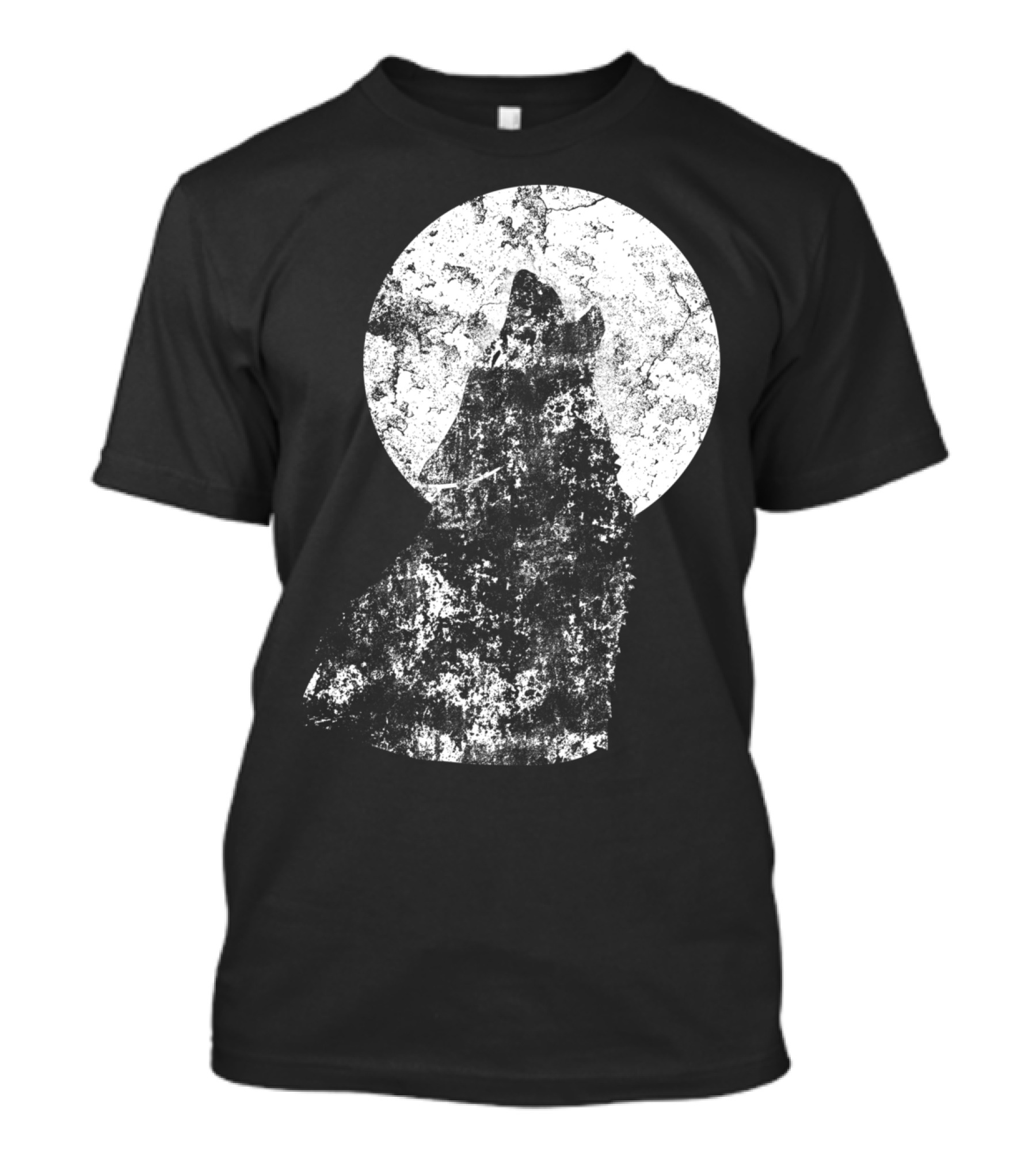 The Howling Wolf Moon Silhouette Wolves Animal T-Shirt