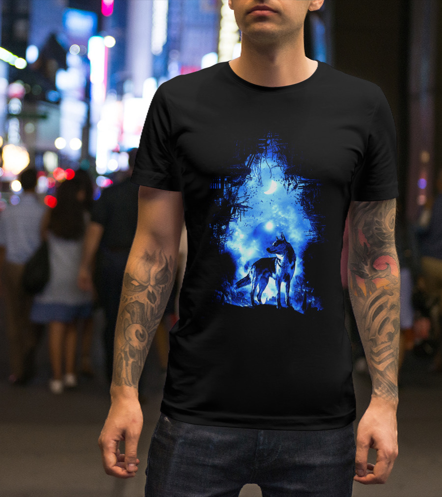 The Wolf Moonlit Wolves Animal T-Shirt
