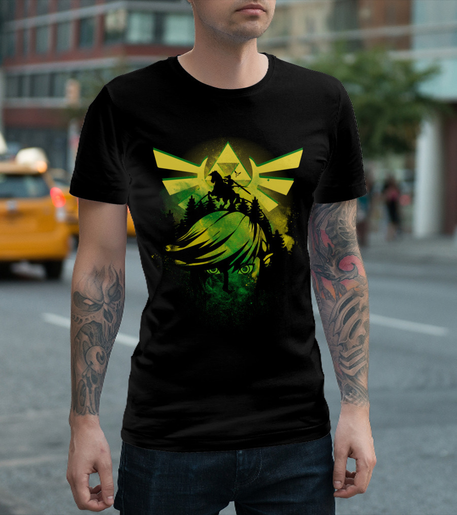 Legend of Zelda Link Hero of Time Triforce T-Shirt