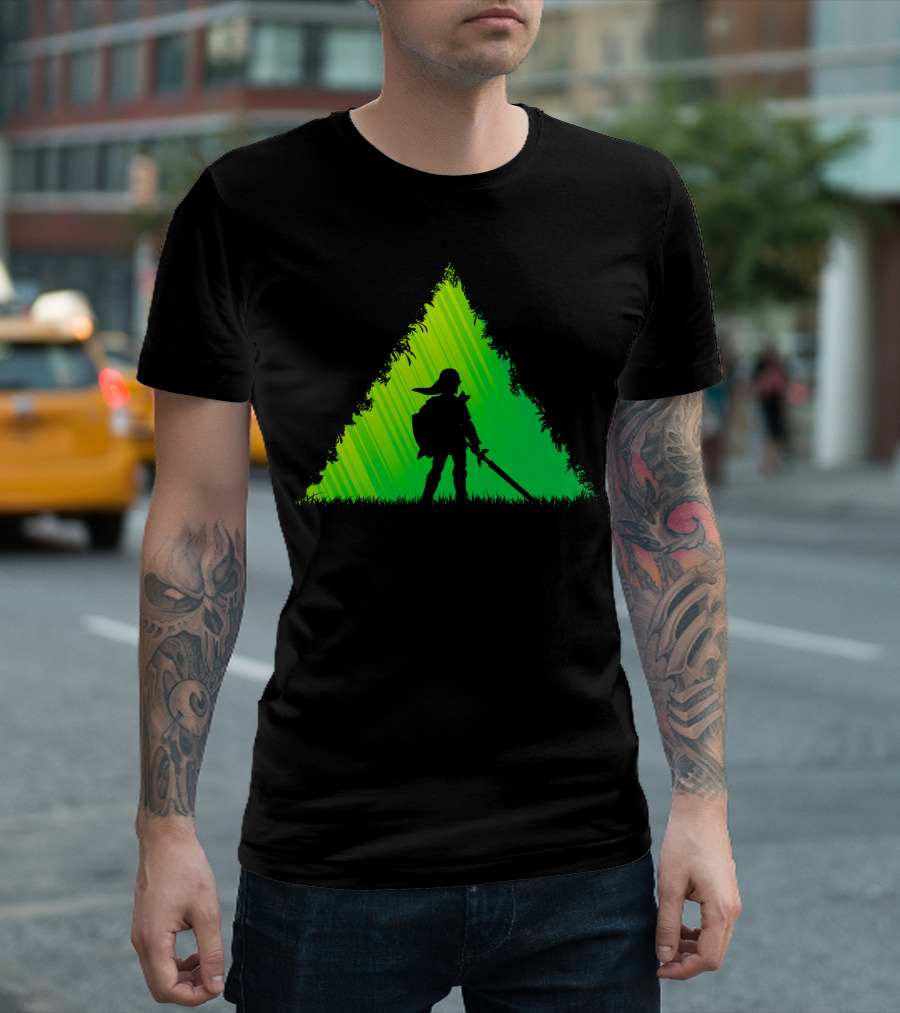 Hero Legend of Zelda Link Forest Adventure Triangular T-Shirt