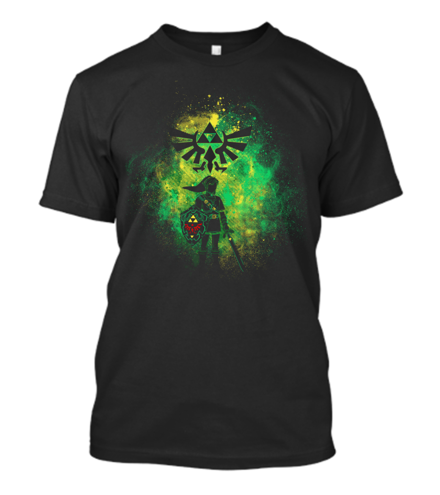 Legend Of Zelda Link Hyrule Triforce Warrior Shield T-Shirt