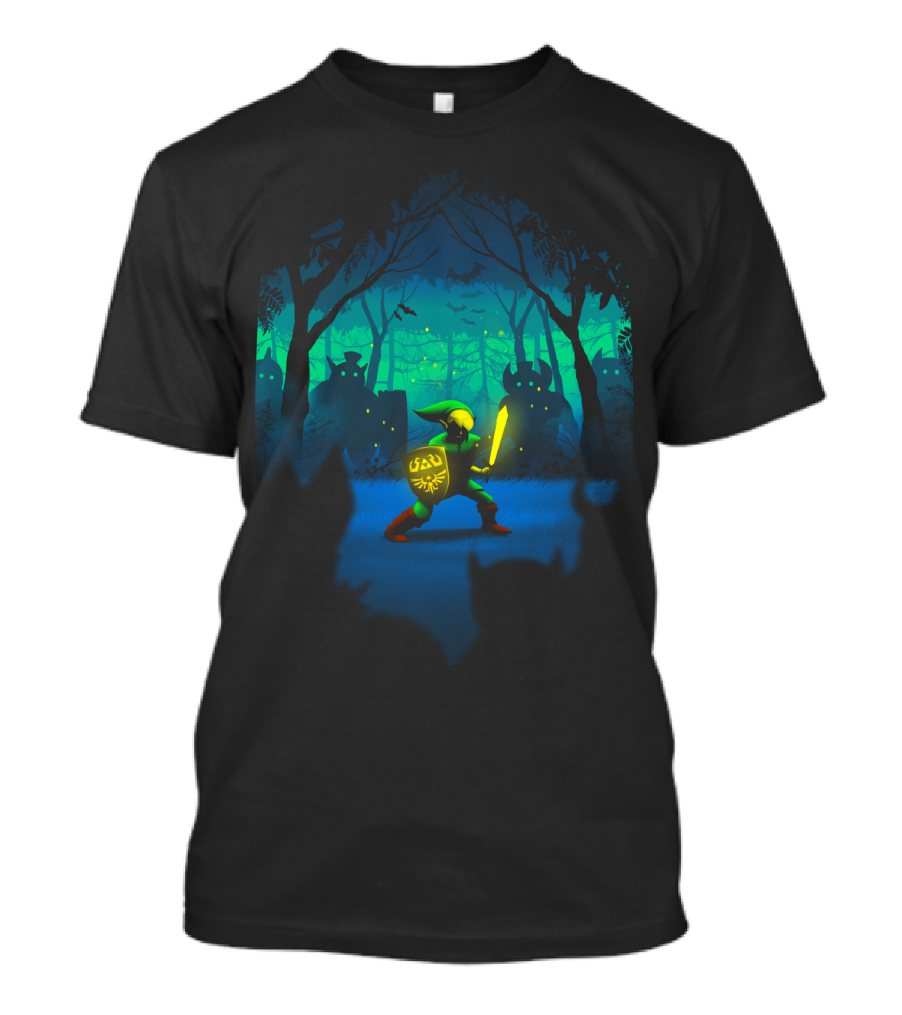 Light Of Courage Legend Of Zelda Link Forest Adventure T-Shirt