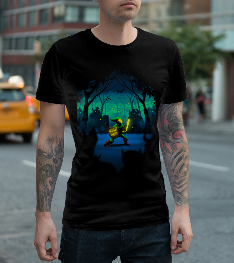 Light Of Courage Legend Of Zelda Link Forest Adventure T-Shirt