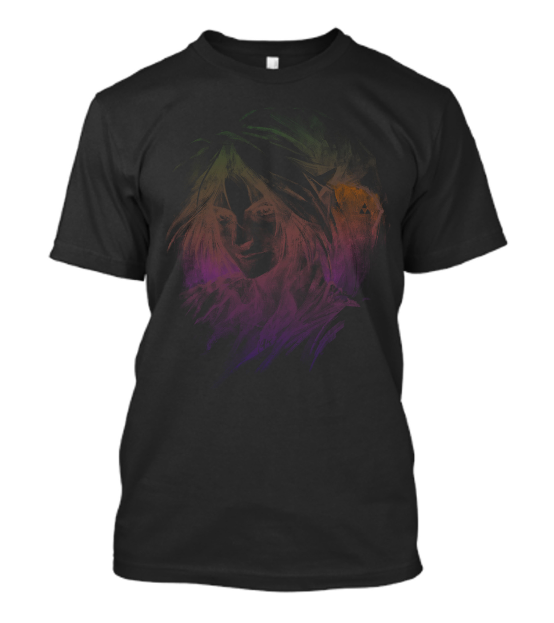 Link Version 2 Legend Of Zelda Link Triforce Shadow T-Shirt