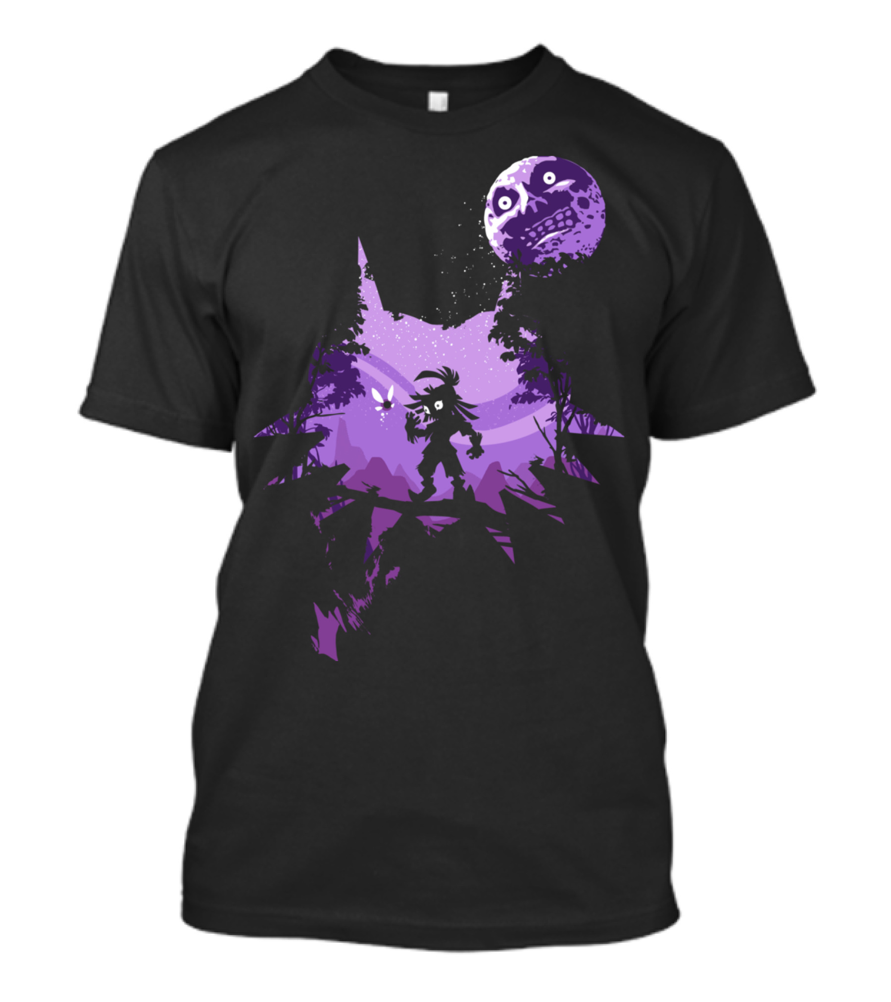 Majora's Return Legend Of Zelda Link Majora's Mask Moon T-Shirt