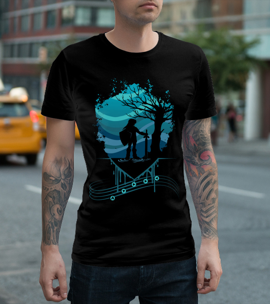 Legend of Zelda Link Serenade of Water Musical Adventure T-Shirt