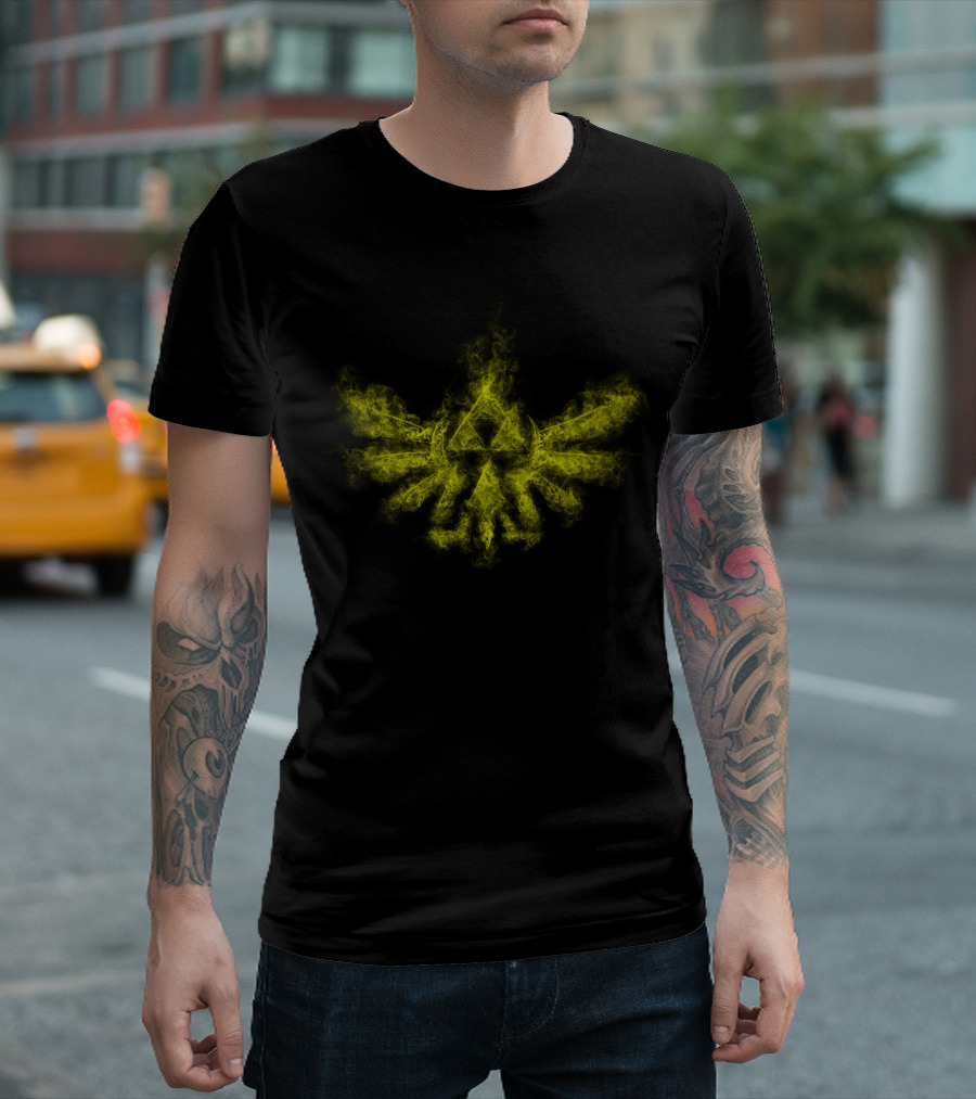 Triforce Smoke Legend Of Zelda Link Emblem T-Shirt