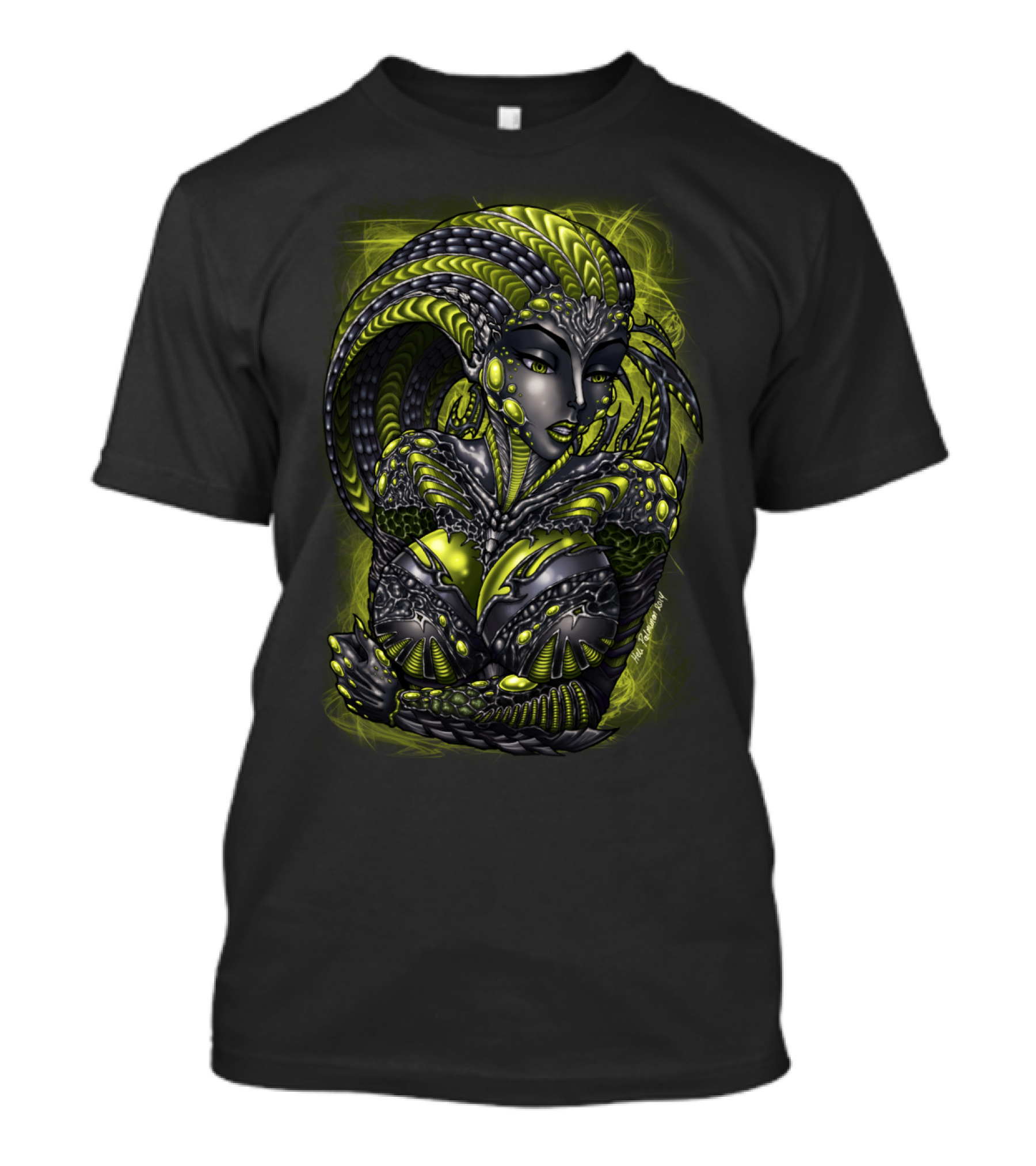 Alien Lady Cybernetic Extraterrestrial Femme Fatale T-Shirt