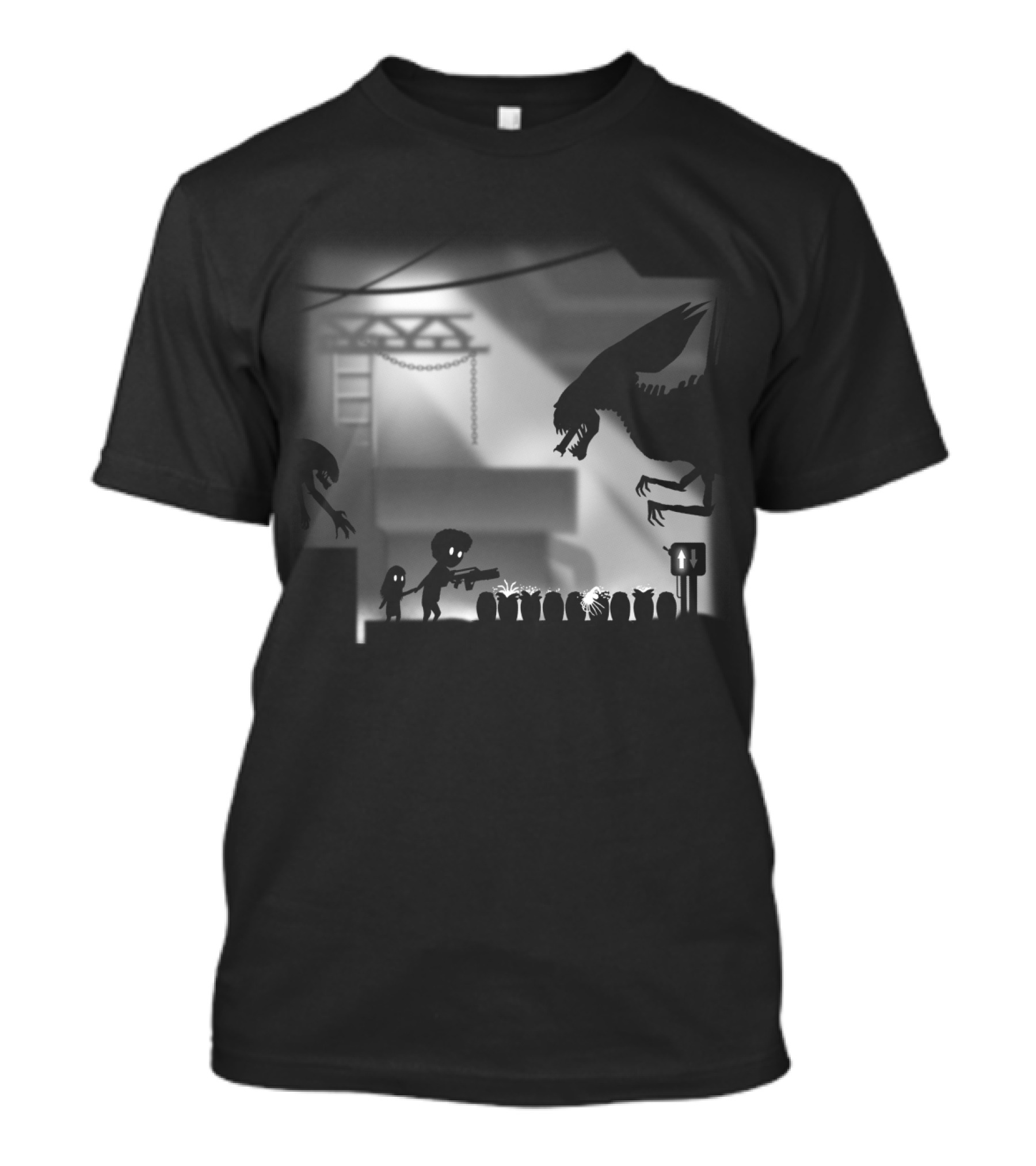 Ripley Limbo Crossover Alien Monster Confrontation T-Shirt