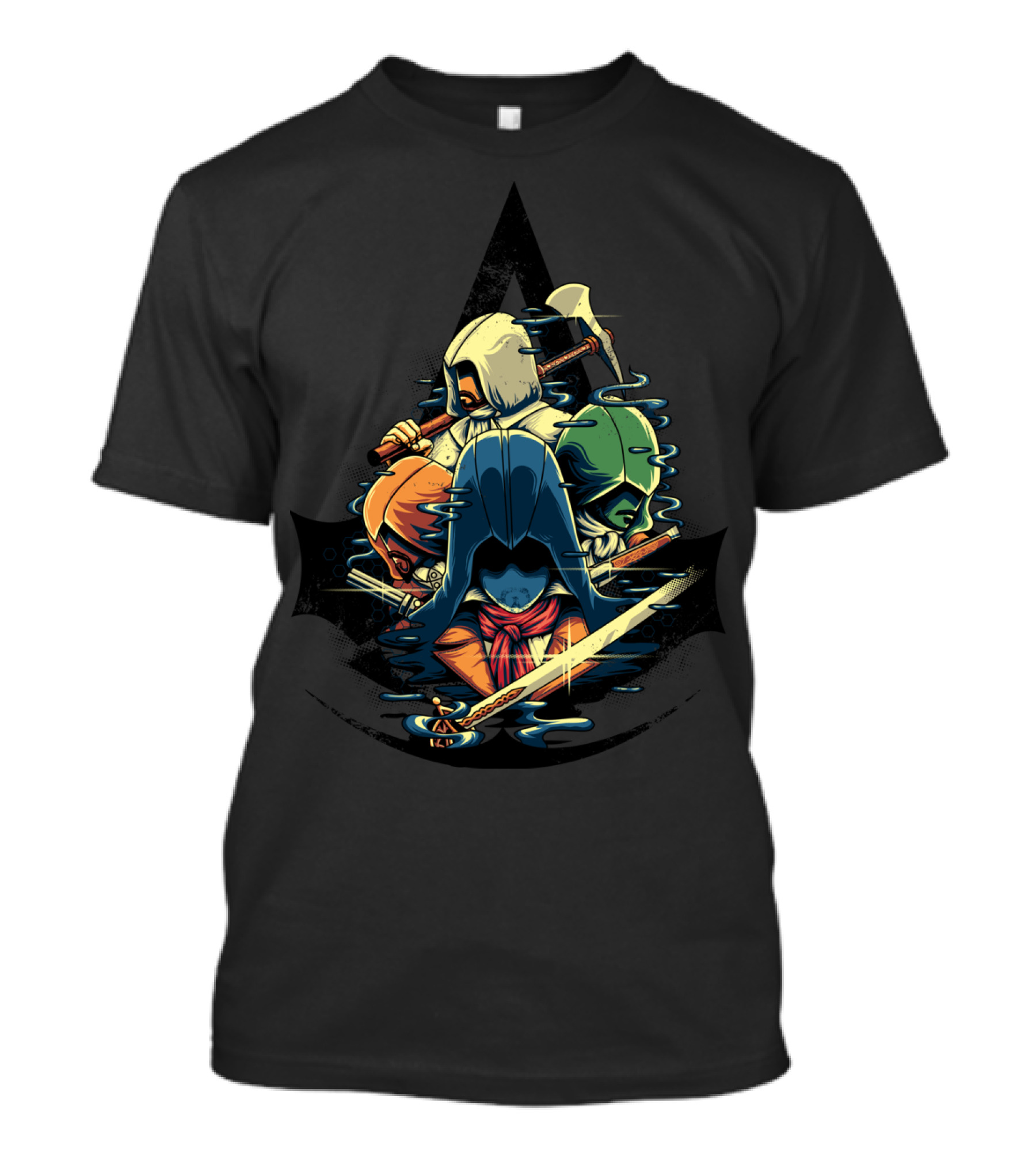 Unite Assassins Brotherhood Creed Characters T-Shirt