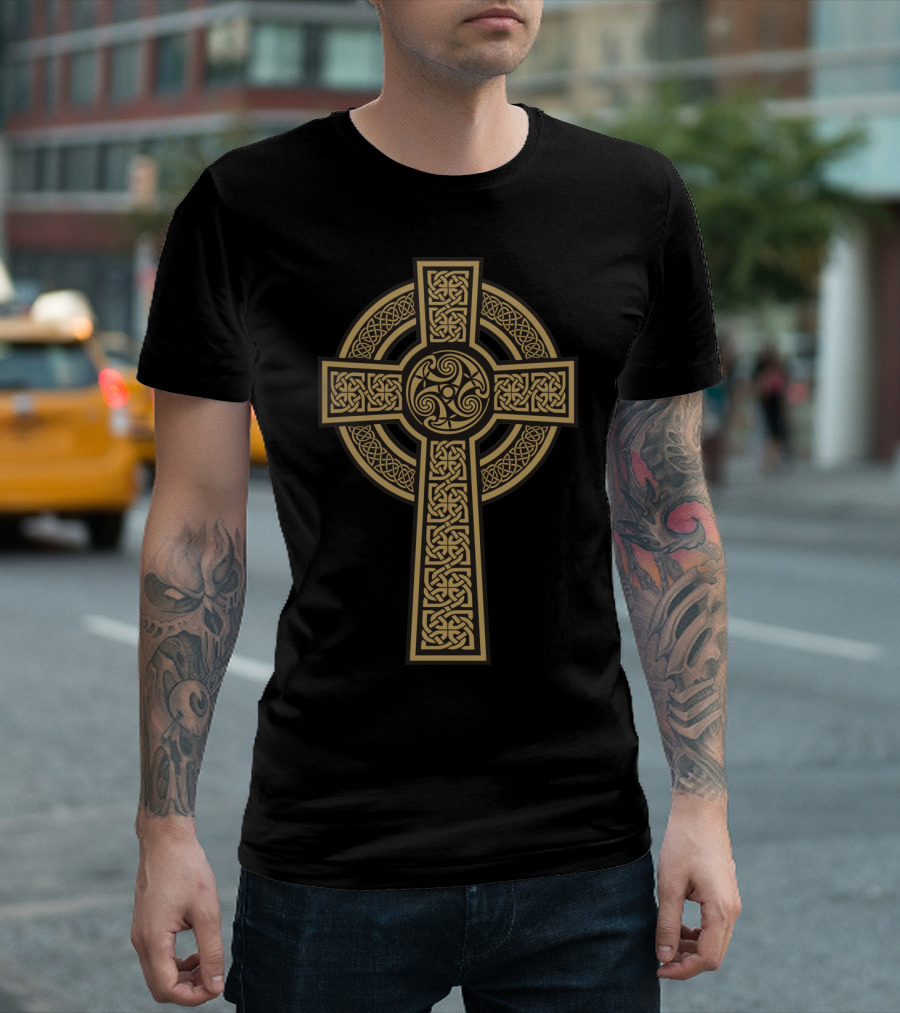 Celtic Cross Intricate Viking Knotwork T-Shirt