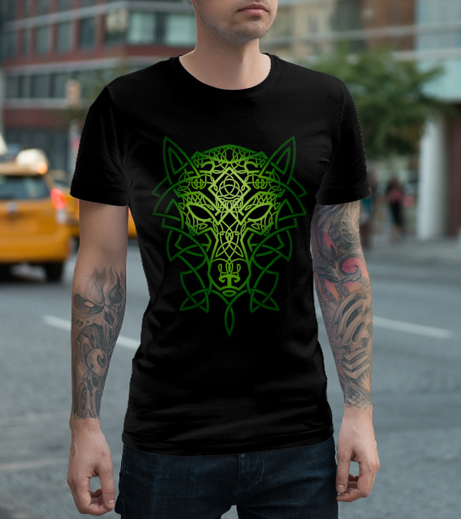 Celtic Wolf Viking Knotwork T-Shirt